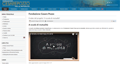 Desktop Screenshot of fondazionepozzo.org